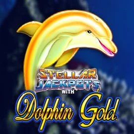 Dolphin Gold with Stellar Jackpots slot icon by Lightning Box Game, available at Gransino Casino