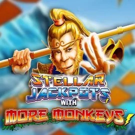 Stellar Jackpots with More Monkeys logo by Lightning Box Game at Gransino Casino